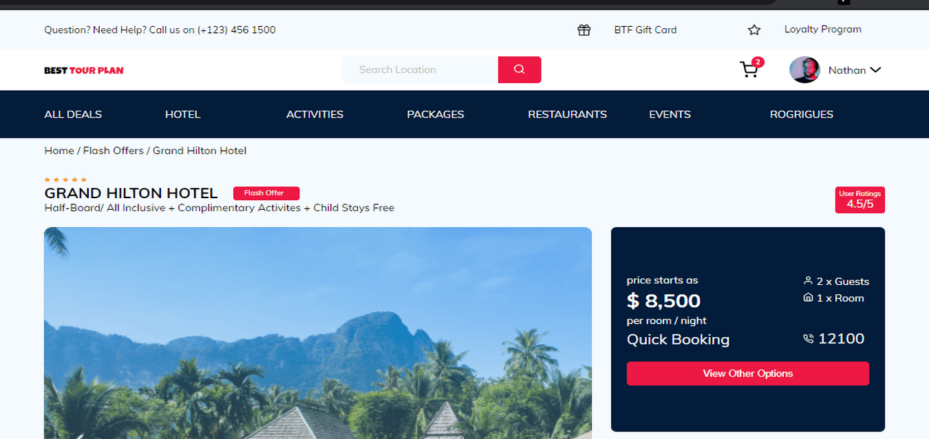 hotel booking